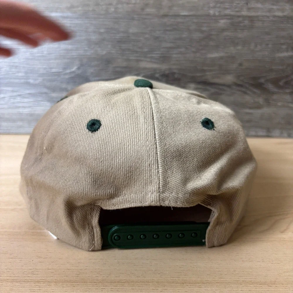 Vintage Cigar Heaven Hat Cap Strap Back Brown Green Adjustable